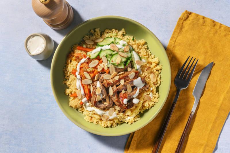 Bowl Soleil : bœuf, couscous & aïoli