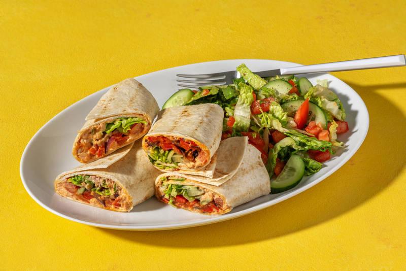 Wraps complets de thon à la harissa & crudités