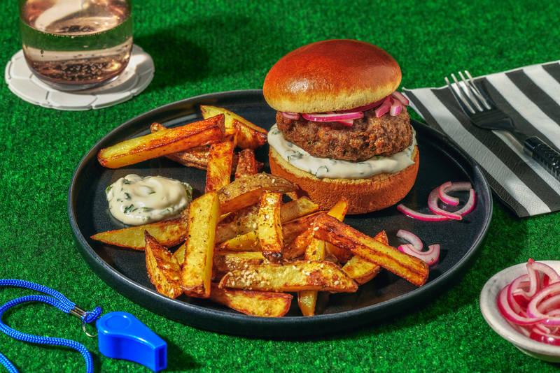 Burger du numéro 10 : bœuf au zaatar & aïoli