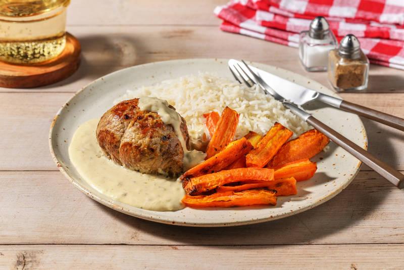 Paupiette de veau & sauce au bleu du comptoir
