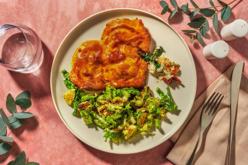 Chausson cœur ricotta-épinards pour maman