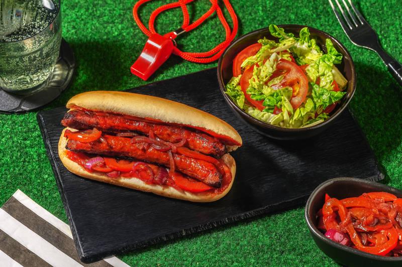 Hot dog de la mi-temps : merguez & ketchup