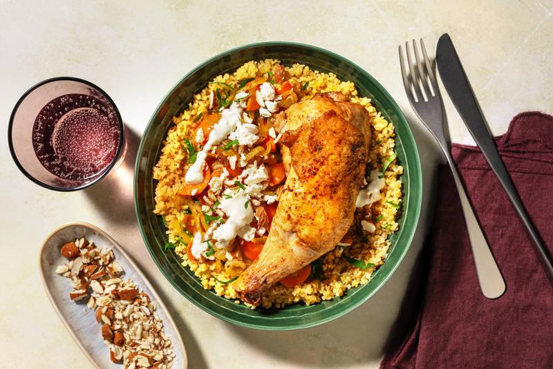 Poulet & boulgour pilaf à l'oriental