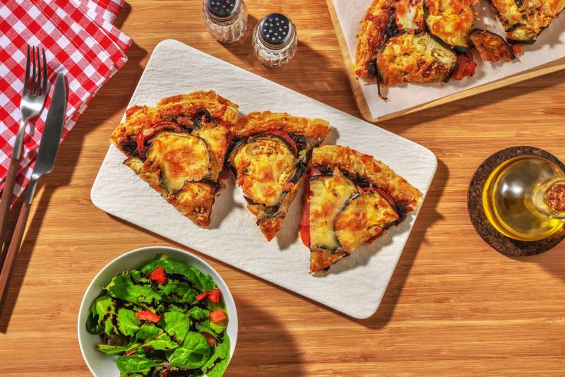 Tarte du soleil : comté AOP & aubergines