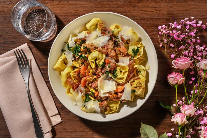 Ravioli d'Amore & ragu bianco de canard