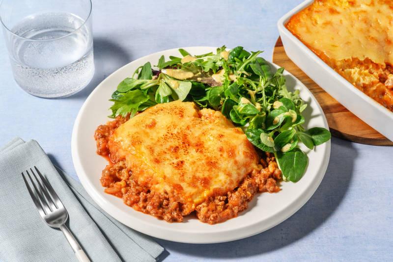 Gratin tex-mex au haché végétal & patate douce