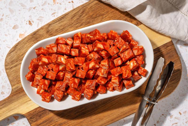 Dés de chorizo en extra